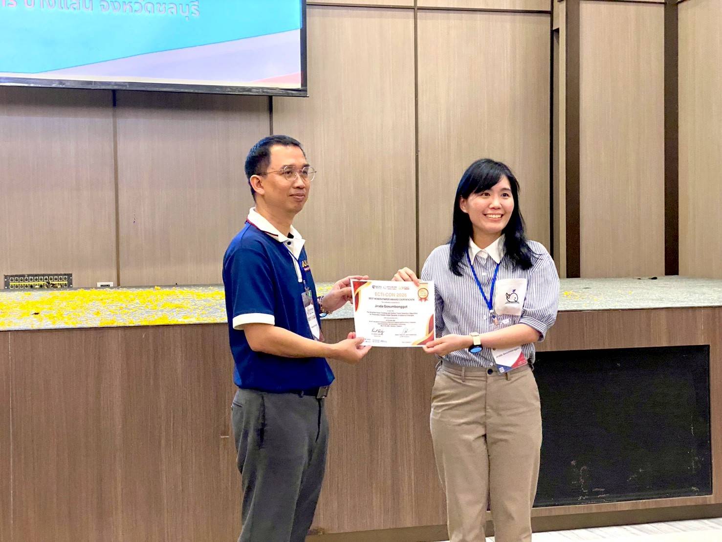 Best Paper Awards presentation photo 2 at ECTI-CON 2026