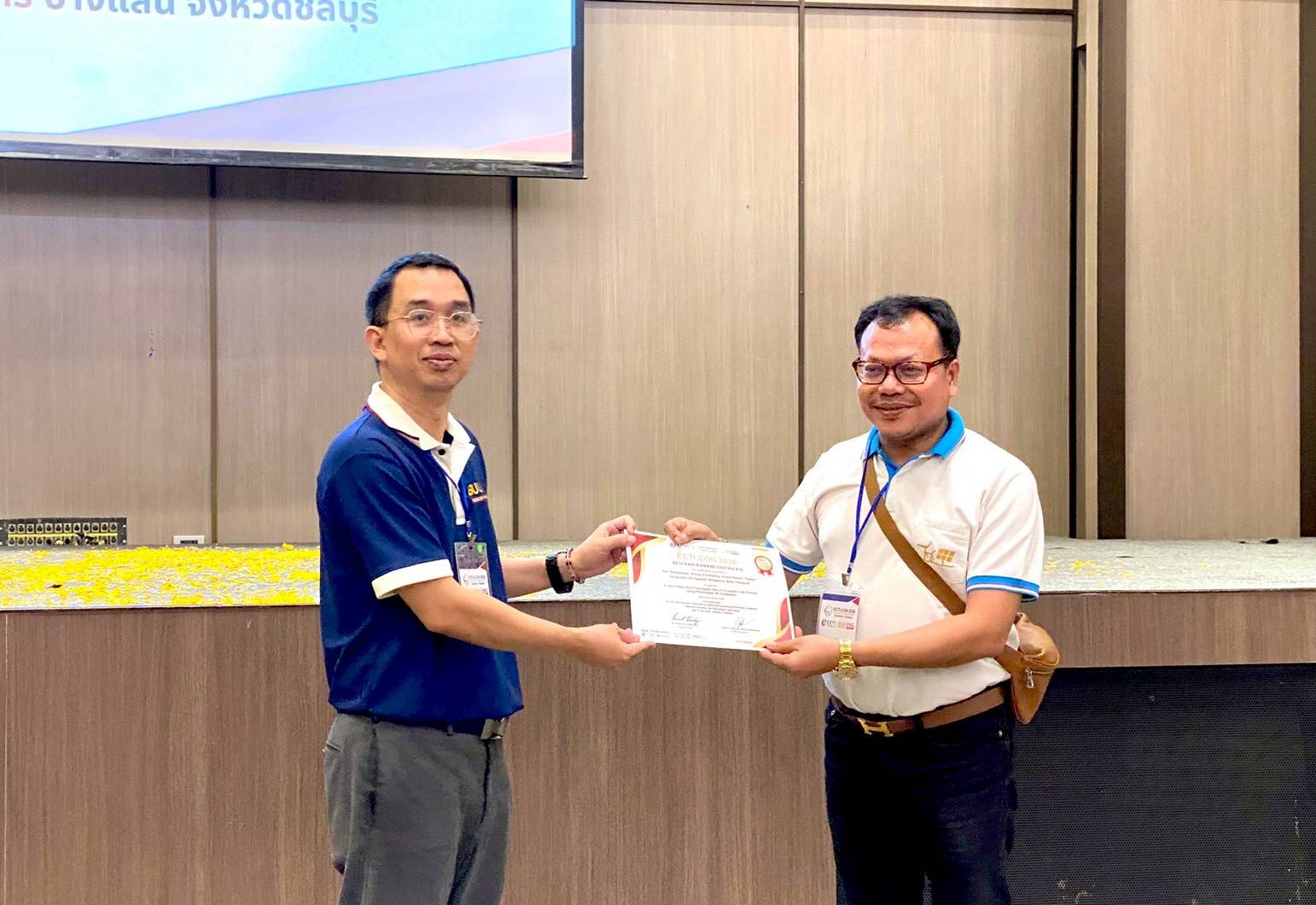 Best Paper Awards presentation photo 4 at ECTI-CON 2026
