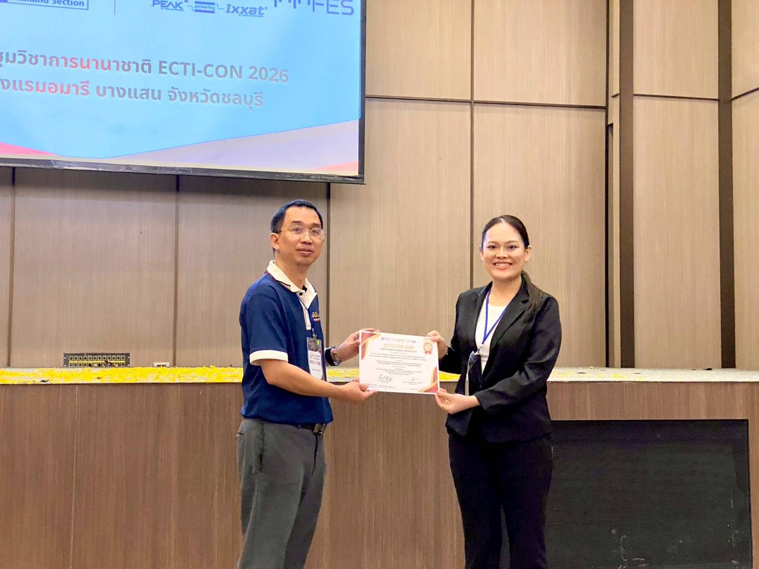 Best Paper Awards presentation photo 5 at ECTI-CON 2026