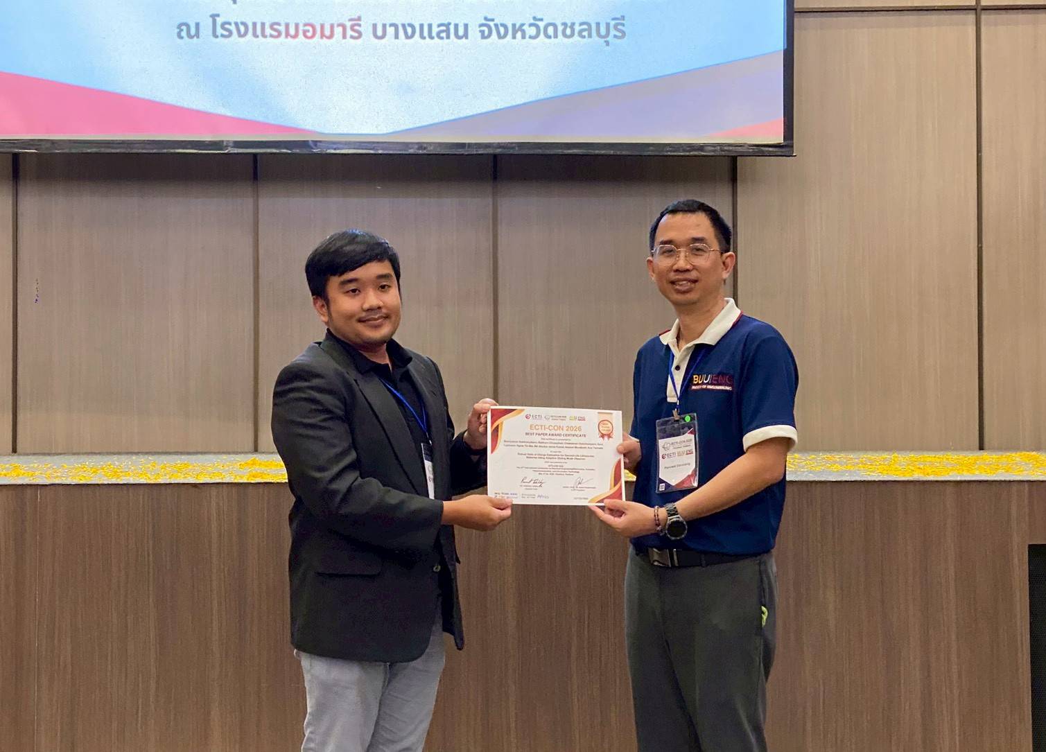 Best Paper Awards presentation photo 6 at ECTI-CON 2026
