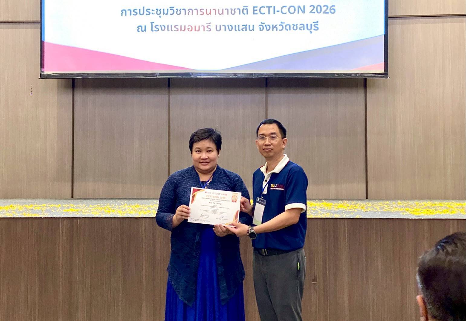 Best Paper Awards presentation photo 9 at ECTI-CON 2026